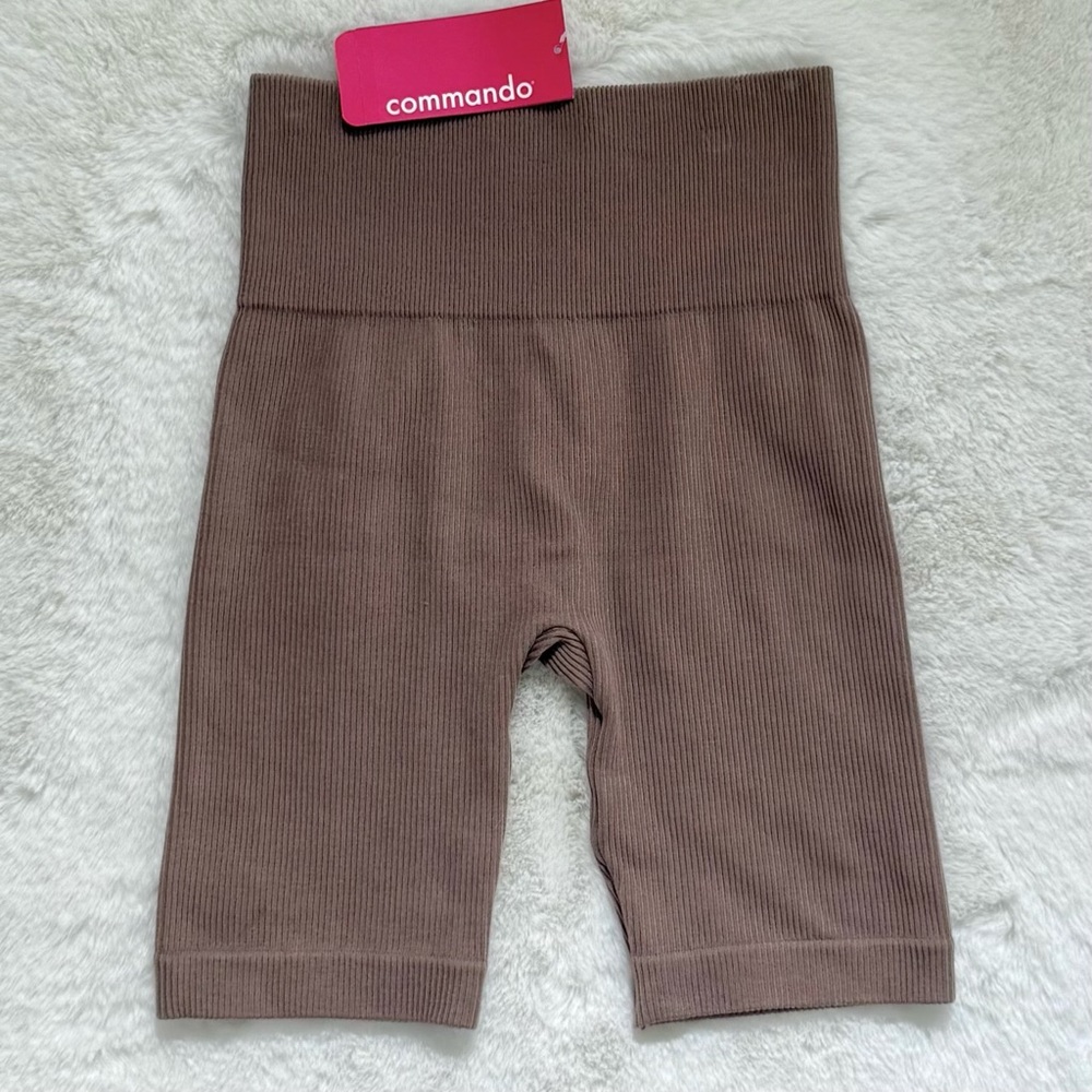 COMMANDO NWT S M Studio Rib Bike Shorts in Smoke • Ultra Luxe Ribbed Biker Short - Picture 2 of 12